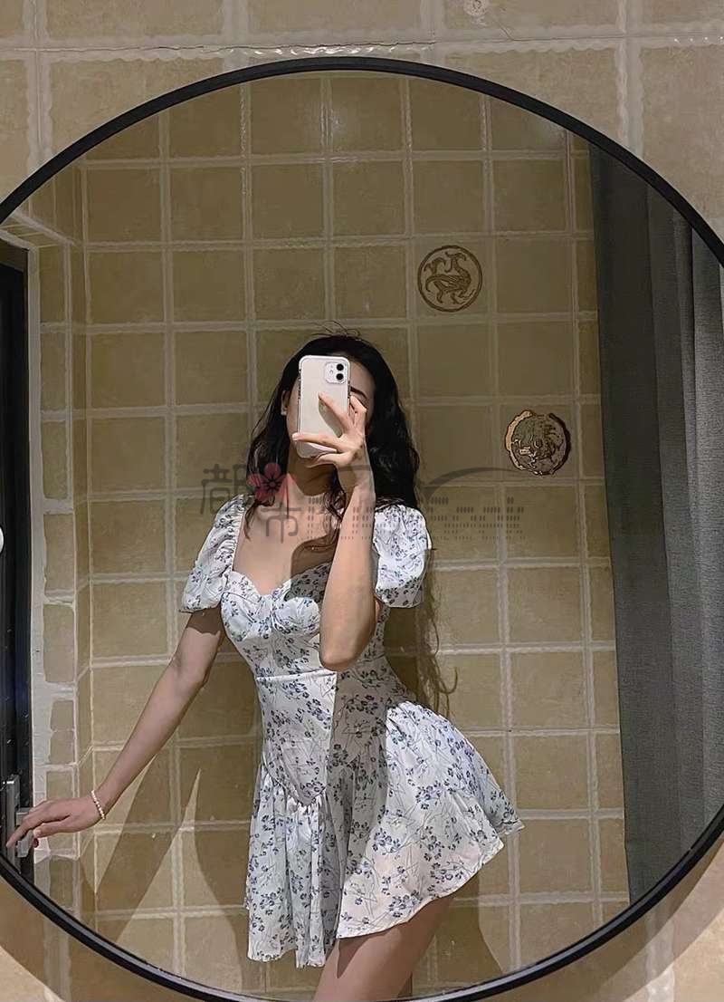 都市seek杭州养生spa网推荐一字肩碎花性感连衣裙！仙气飘飘不如胸器摇摇！快@你男朋友给你买