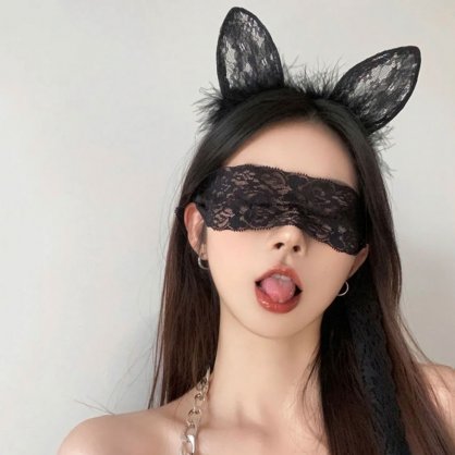 都市Seek养生spa网推荐—ins蕾丝眼罩兔耳朵，让男友马不停蹄向你飞奔而来的自拍神器！