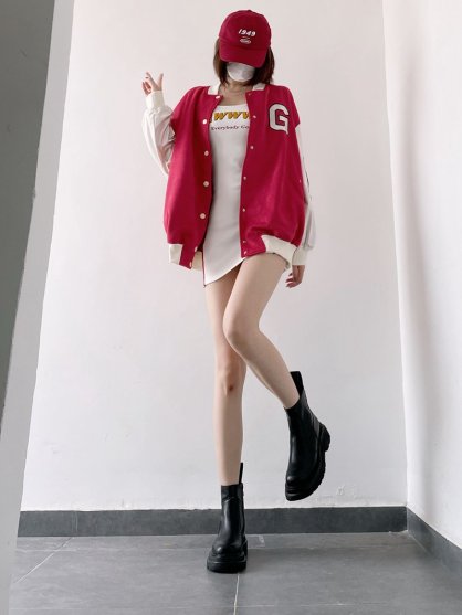 美式辣妹棒球服，长腿显白特别SA，穿着它去征服他！—都市Seek杭州养生会馆推荐